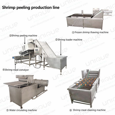 300 kg/h Kapazität Shrimp Skin Peeling-Maschine mit modernstem Reinigungssystem