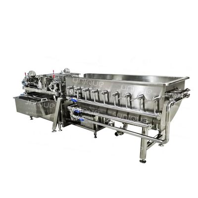 Maßgeschneiderte Spannung 1,5 t/h Kapazität Gemüse- und Salatwaschmaschine zur Reinigung