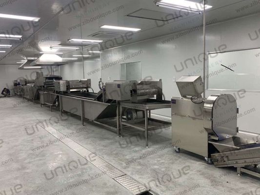 Maschine zum Waschen und Blanchieren von Brokkoli-Kuliflower für die Produktion gefrorener Gemüse