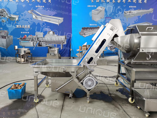 Kartoffelwaschmaschine Schälmaschine für Wurzelgemüse Edelstahl 304 Funktion