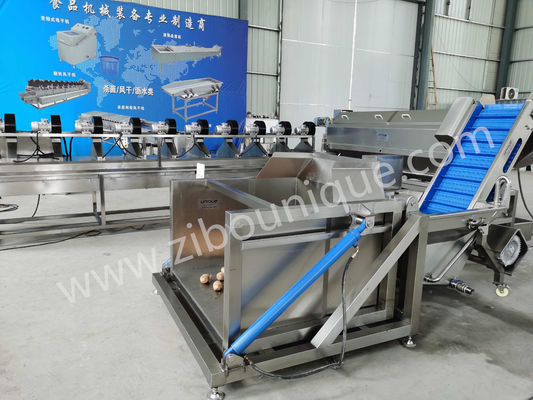 Hydraulische Toppmaschine für müheloses Entladen von Wurzelgemüse und mehr