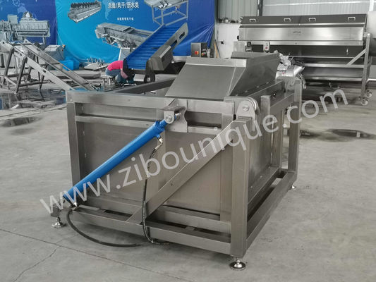 Hydraulische Toppmaschine für müheloses Entladen von Wurzelgemüse und mehr