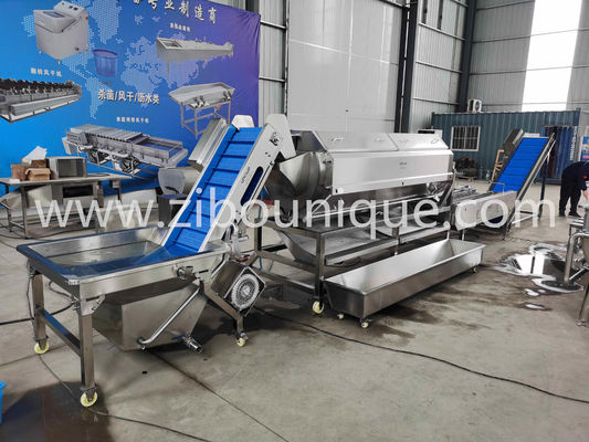 Automatische Kartoffelwasch- und Schälmaschine mit 1040 kg Last