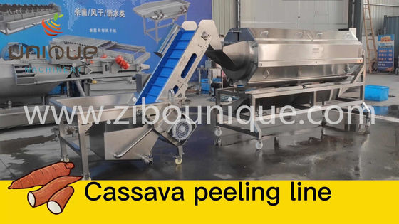 Drehbare Emery Roller Süßkartoffel Rettich Schälmaschine mit automatischem Produzieren Betrieb