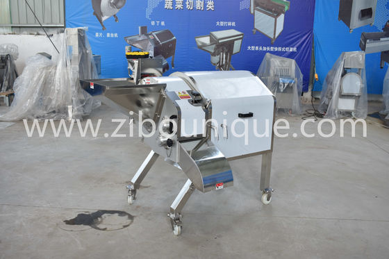 Industrielle Zwiebel-Schneidemaschine mit 1,5 kW elektrischem Gemüse-Würfel-Schneidegerät