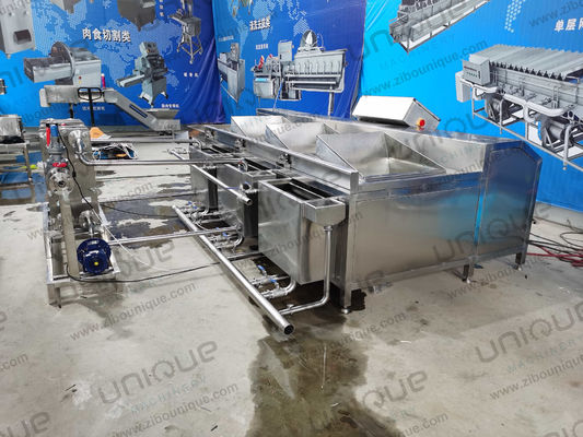 Multifunktions-Drei-Tank-Umkehrwaschmaschine für Gemüse für geschäftige Küchen