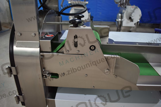 Einzelhandelsmarkt Edelstahl entfernbares Gemüseförderband Schneidmaschine mit Gürtel